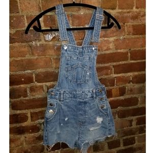 Denim overall shorts, Size 2, Divided (H&M)
